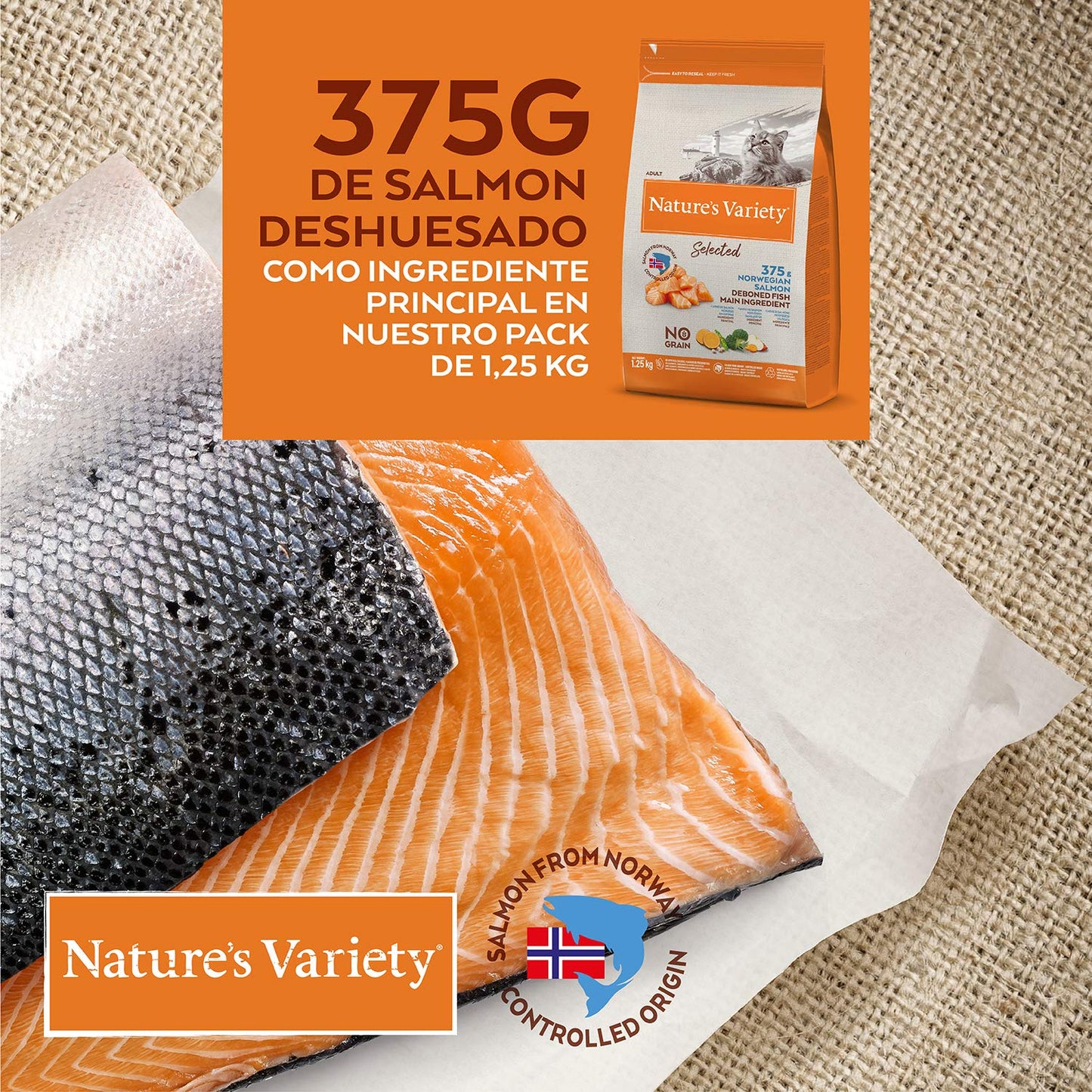 Pienso para Gatos Adultos 1,25kg - NATURE'S VARIETY Selected